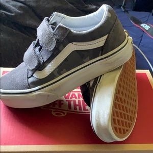 Vans boys old Skool Camo grey size 13